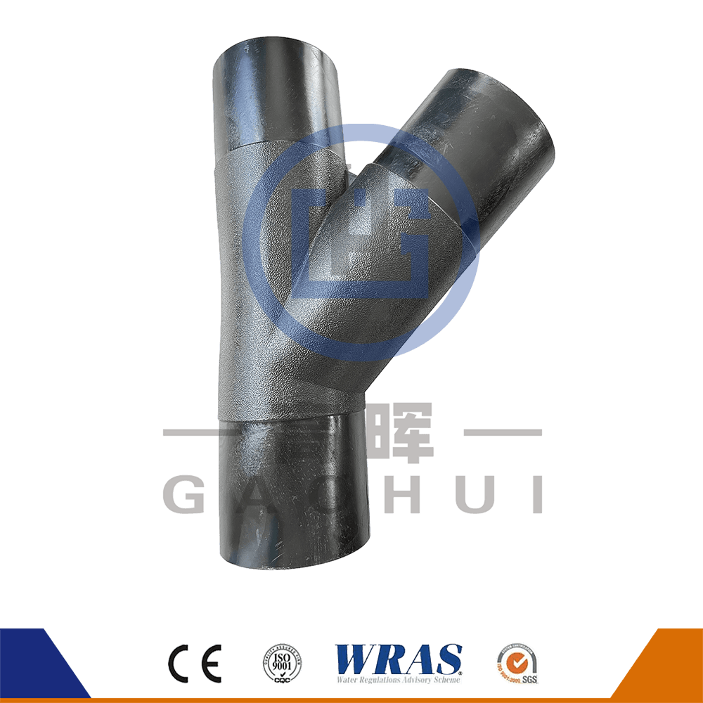 hdpe butt fusion wye tee rateral tee 45度y水道管のバージン材料