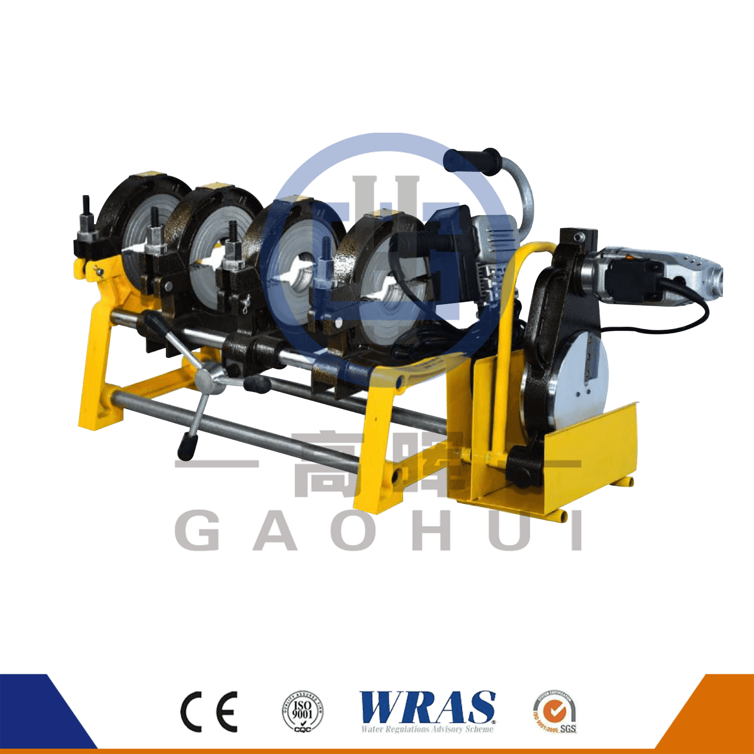 HDPEパイプマニュアルプラスチックバットフュージョン溶接機GF-160-4M/GF-200-4M